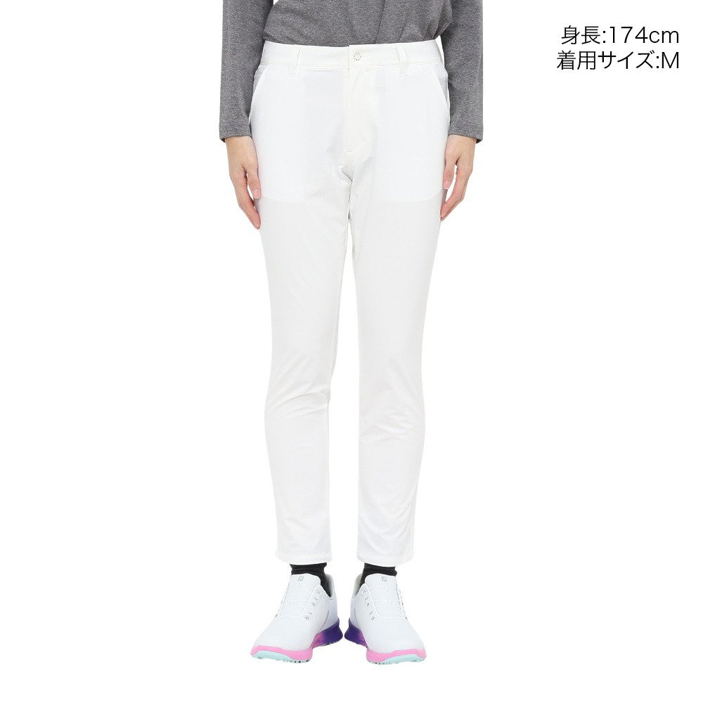 フィドラ（FIDRA）（レディース）ゴルフウェア 吸汗速乾 ストレートパンツ FD5SUD31 WHT