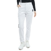 (レディース)ゴルフウェア 撥水バックフリースパンツ ADLA479-WHT