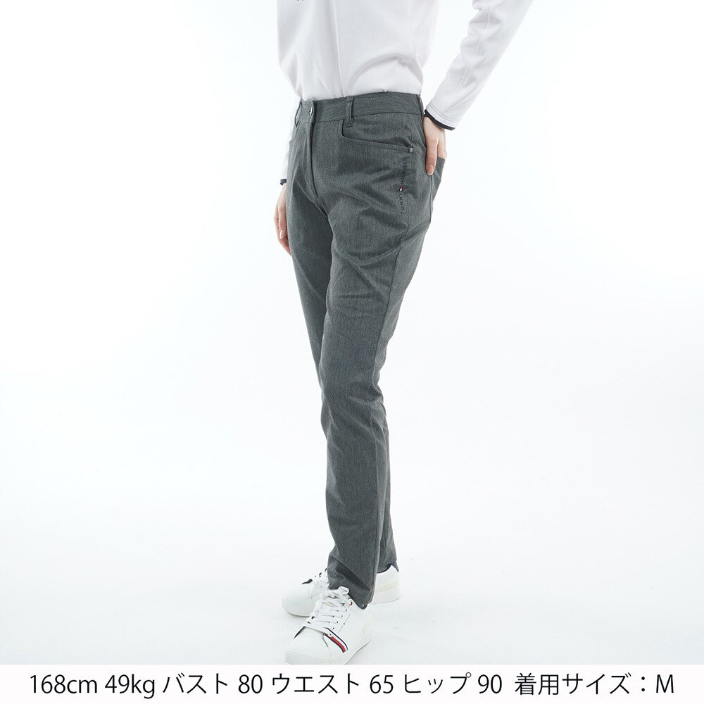 トミーヒルフィガーゴルフ（TOMMY HILFIGER GOLF）（レディース）ゴルフウェア ストレッチツイル ロングパンツ THLA568-GRY