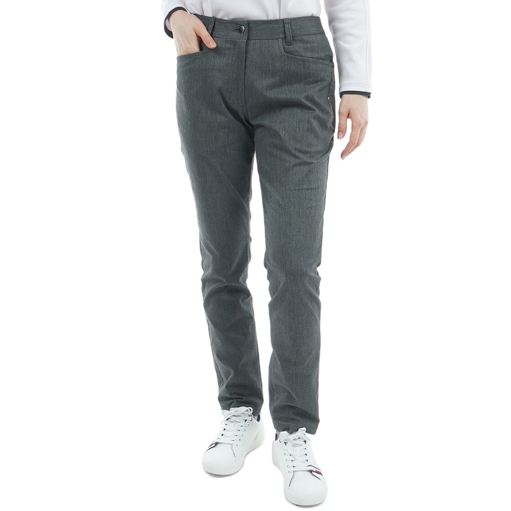 トミーヒルフィガーゴルフ（TOMMY HILFIGER GOLF）（レディース）ゴルフウェア ストレッチツイル ロングパンツ THLA568-GRY