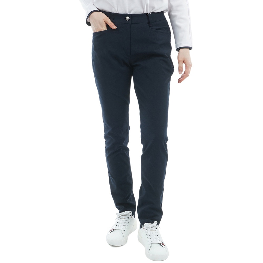 トミーヒルフィガーゴルフ（TOMMY HILFIGER GOLF）（レディース）ゴルフウェア ストレッチツイル ロングパンツ THLA568-NVY