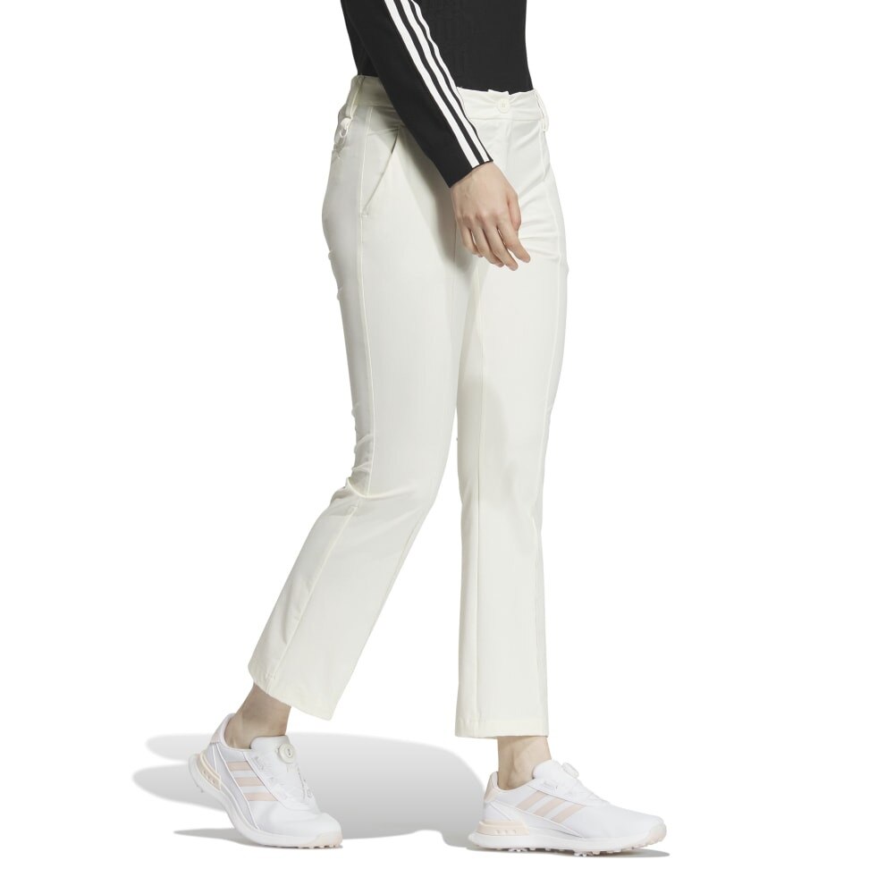 アディダス（adidas）（レディース）ゴルフウェア 吸汗速乾 U365 ピンタックブーツカットアンクルパンツ IKJ59-IN6584IVR