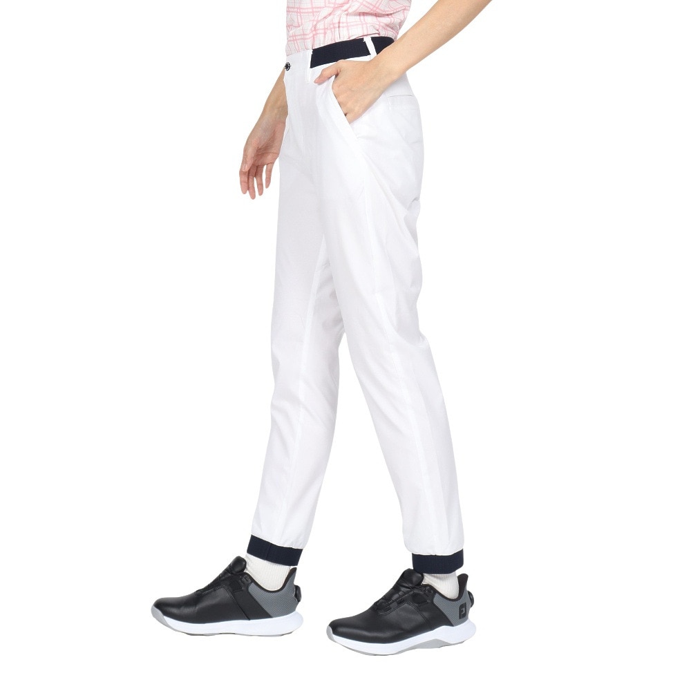 フィドラ（FIDRA）（レディース）ゴルフウェア 撥水 ベーシック ジョガーパンツ FD5NUD35 WHT