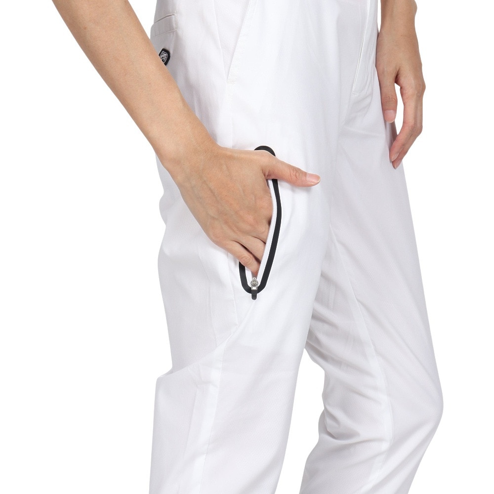 フィドラ（FIDRA）（レディース）ゴルフウェア 撥水 ベーシック ジョガーパンツ FD5NUD35 WHT