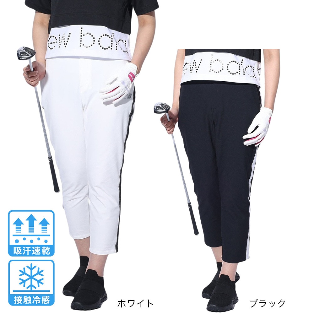 ニューバランス（new balance）（レディース）ゴルフウェア 吸水速乾 接触冷感 TAPERED CROPPED パンツ 012-4131502-010
