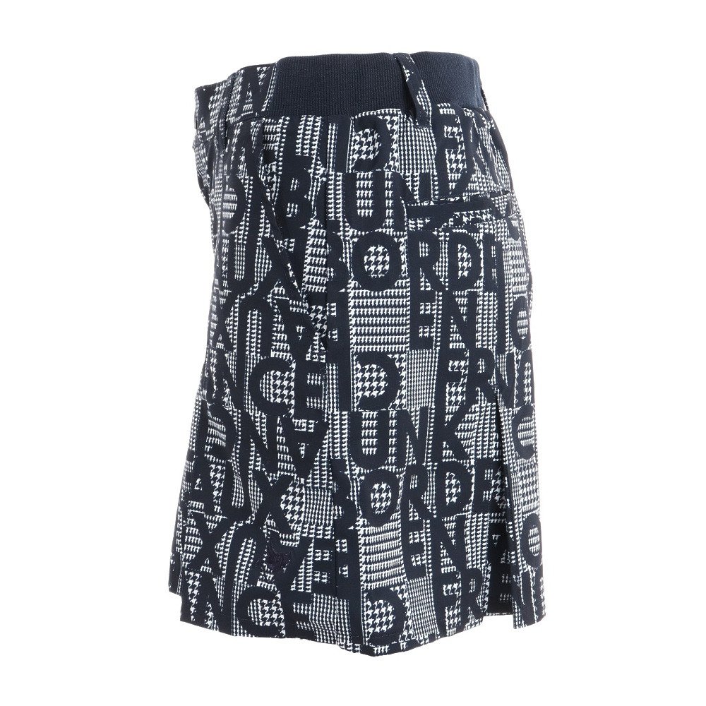 クランク（CLUNK）（レディース）ゴルフウェア 運動性 快適性 ストレッチ 撥水 ウエストゴム インナーパンツ付き プリーツショートパンツ CL5MUC08 NVY