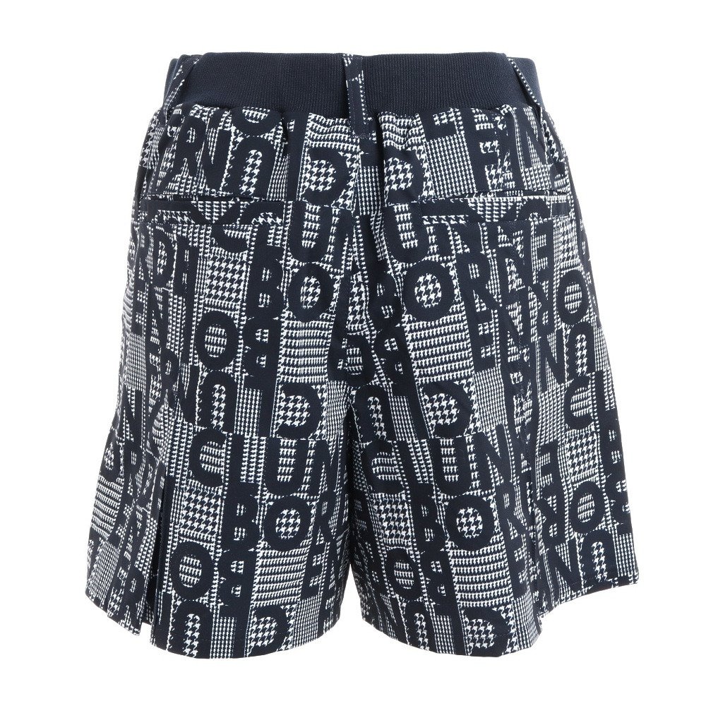 クランク（CLUNK）（レディース）ゴルフウェア 運動性 快適性 ストレッチ 撥水 ウエストゴム インナーパンツ付き プリーツショートパンツ CL5MUC08 NVY