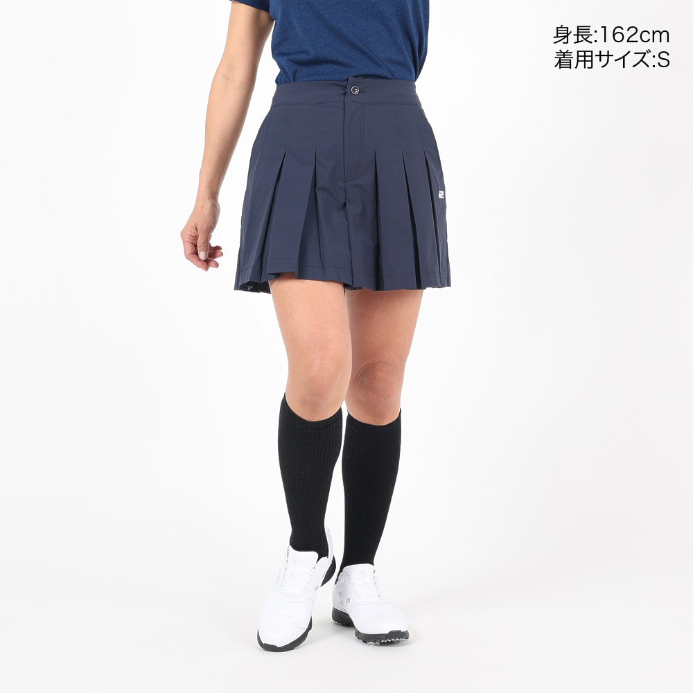 ROSASEN（レディース）ゴルフウェア A-Line プリーツショートパンツ 048-76342-098
