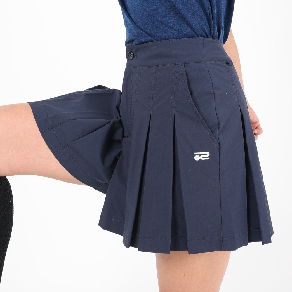 ROSASEN（レディース）ゴルフウェア A-Line プリーツショートパンツ 048-76342-098