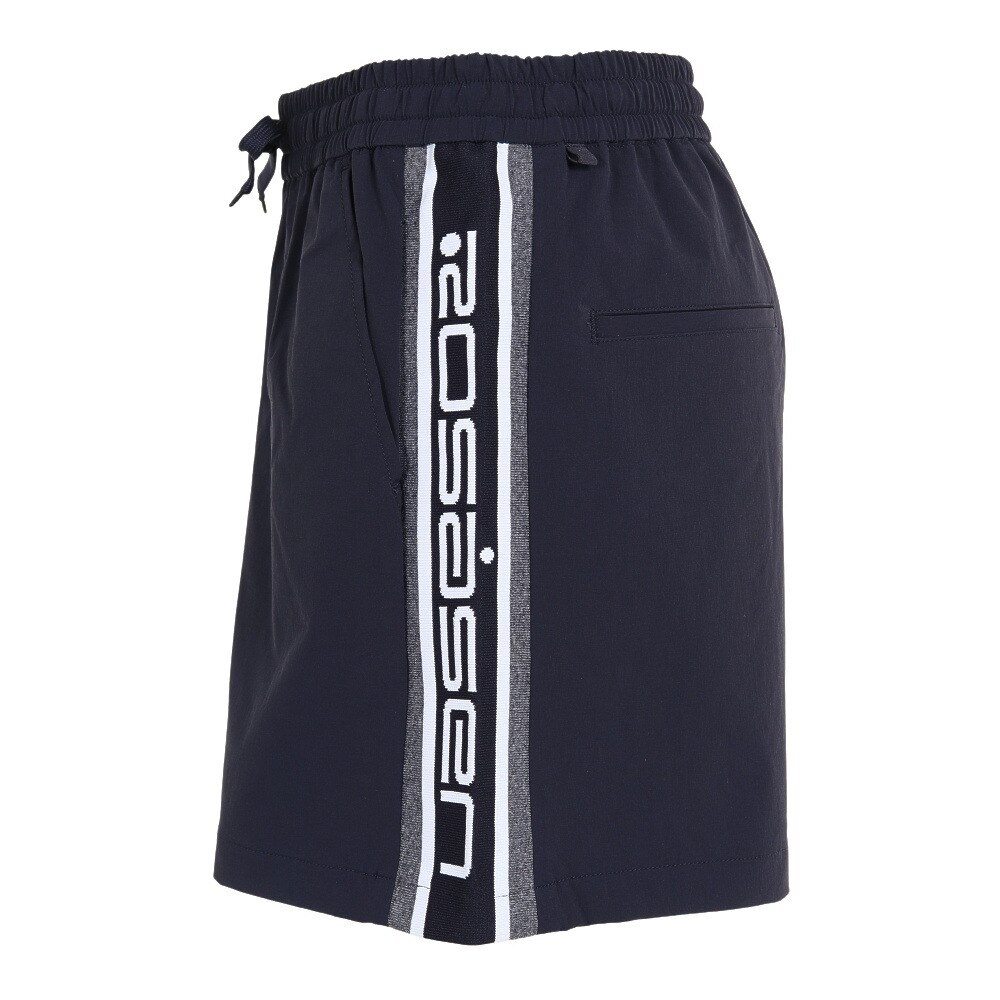ROSASEN（レディース）ゴルフウェア 撥水 A-Line ロゴジャガードストレッチショートパンツ 048-77941-098★★★