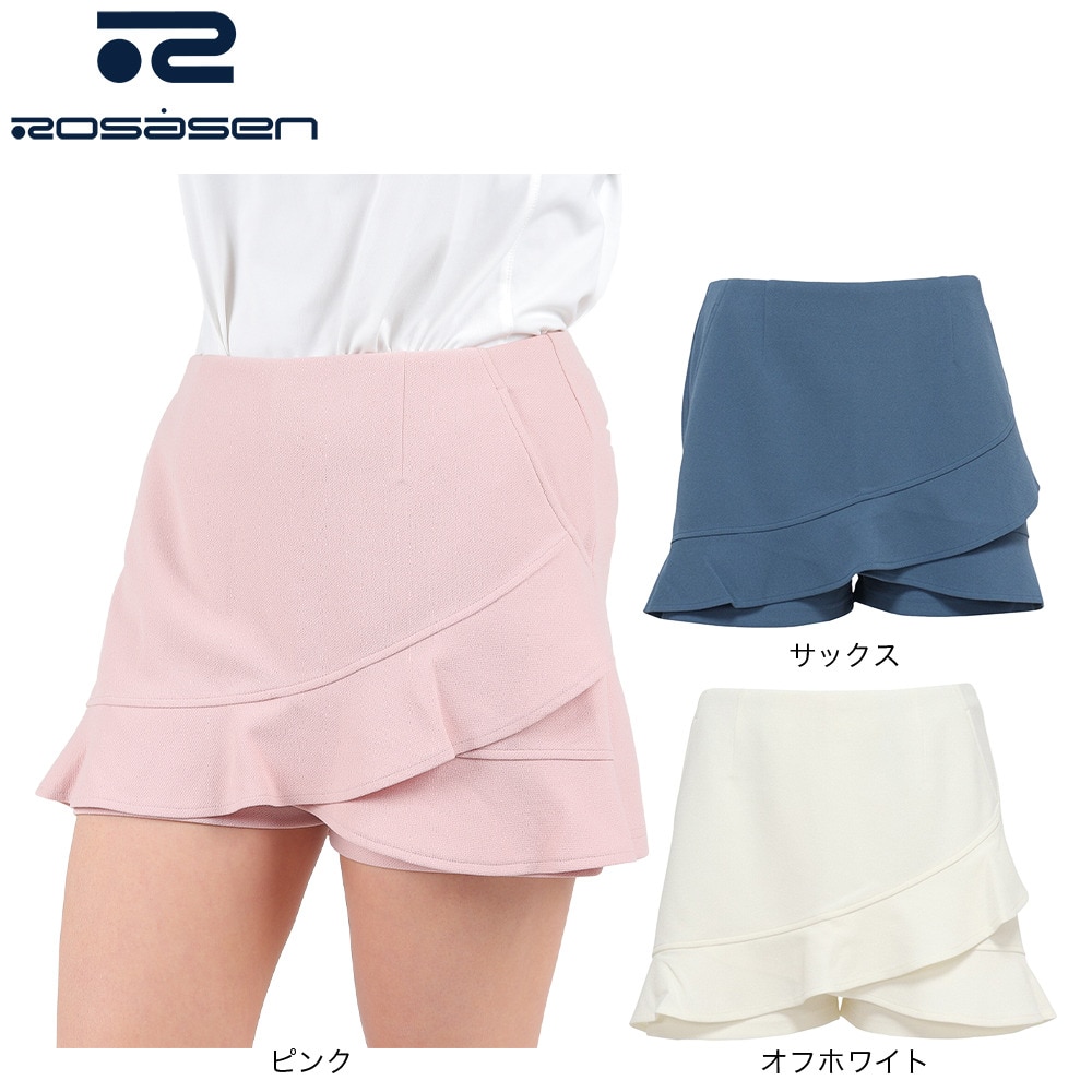 ROSASEN（レディース）ゴルフウェア A-Line フリルデザインショートパンツ 048-78341-005