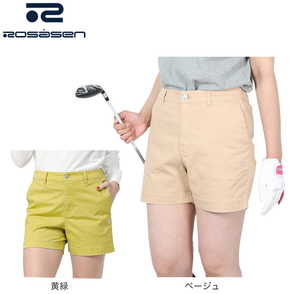 ROSASEN（レディース）ゴルフウェア リヨセルツイルストレッチショートパンツ 045-71342-023