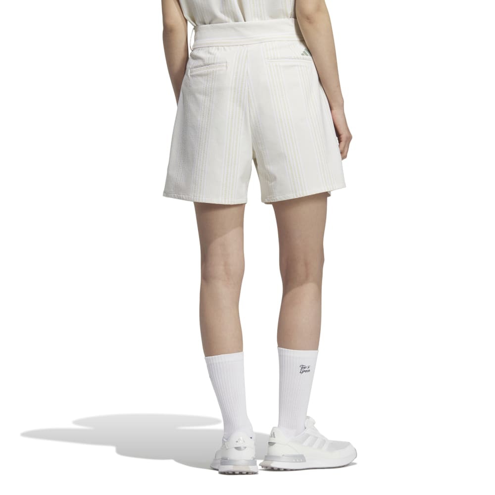 アディダス（adidas）（レディース）ゴルフウェア シアサッカー ショートパンツ KTI80-JF4575YEL
