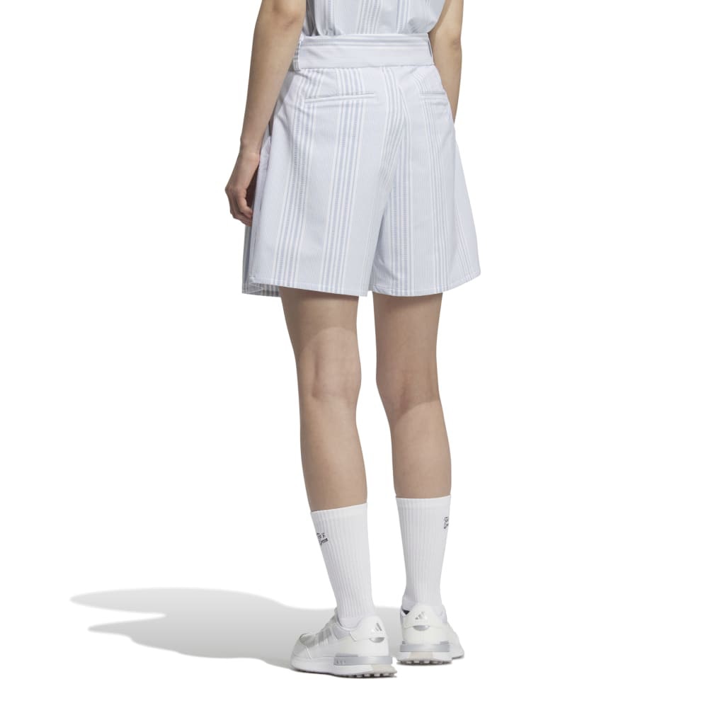 アディダス（adidas）（レディース）ゴルフウェア シアサッカー ショートパンツ KTI80-JF4576LBLU