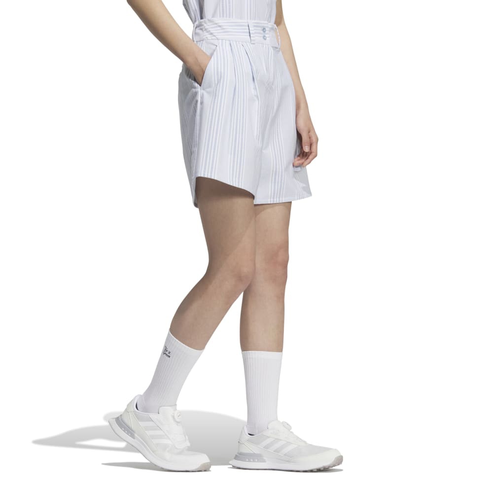 アディダス（adidas）（レディース）ゴルフウェア シアサッカー ショートパンツ KTI80-JF4576LBLU