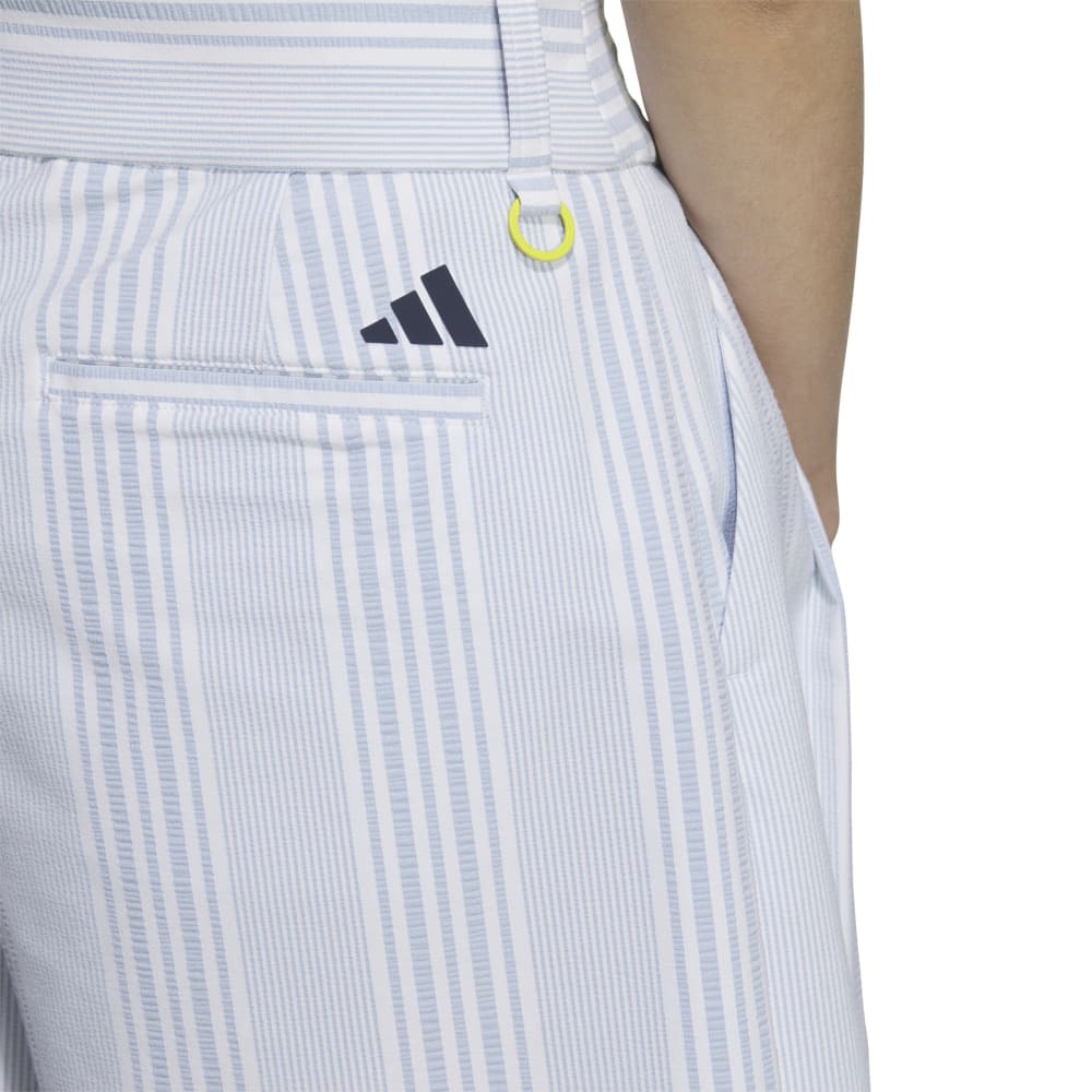アディダス（adidas）（レディース）ゴルフウェア シアサッカー ショートパンツ KTI80-JF4576LBLU