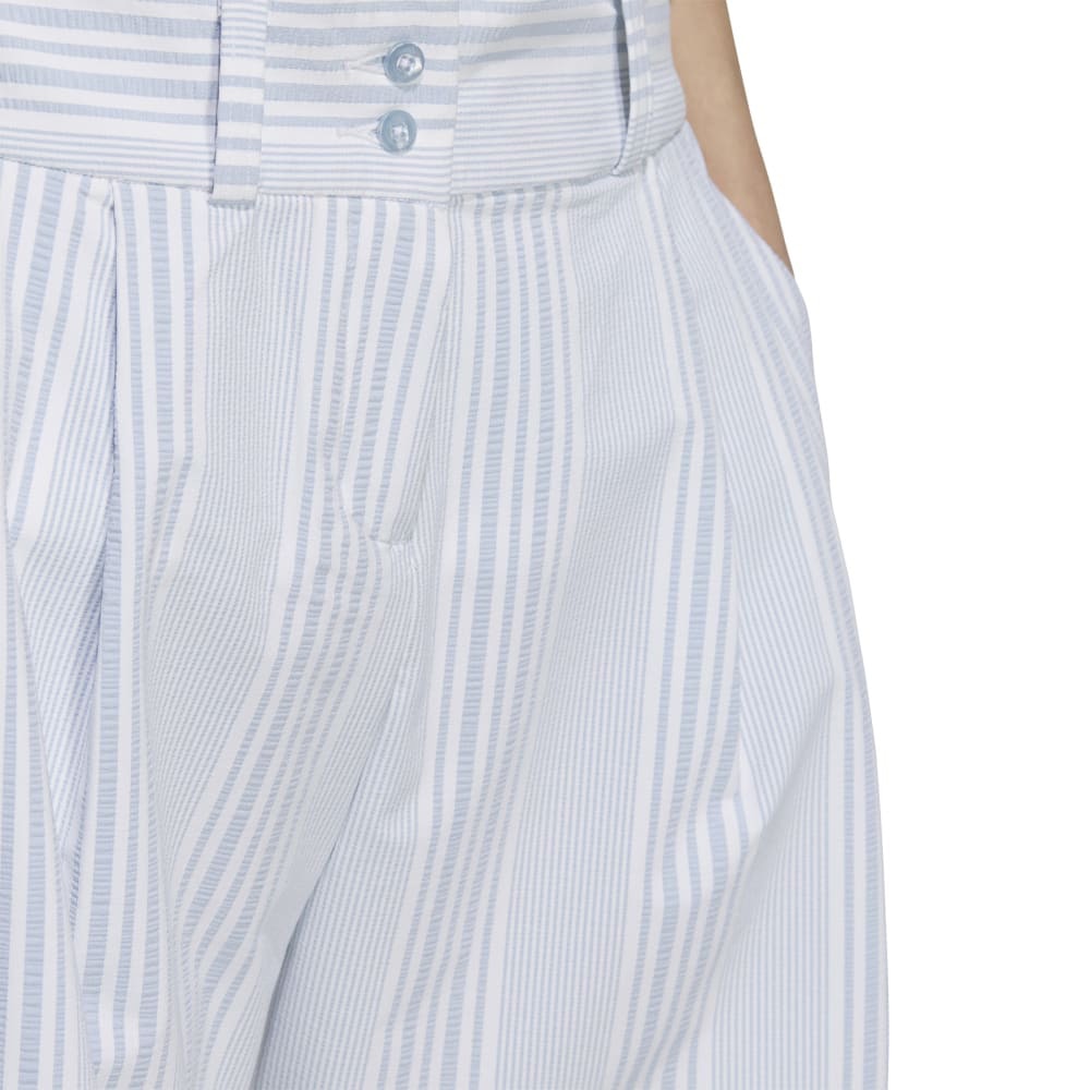 アディダス（adidas）（レディース）ゴルフウェア シアサッカー ショートパンツ KTI80-JF4576LBLU