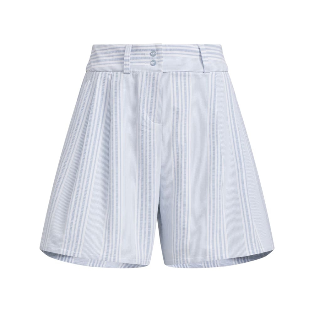 アディダス（adidas）（レディース）ゴルフウェア シアサッカー ショートパンツ KTI80-JF4576LBLU