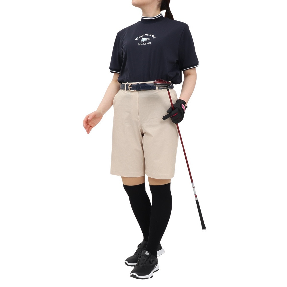 マンシングウエア（MUNSING WEAR）（レディース）ゴルフウェア 吸汗速乾 2WAYストレッチハーフパンツ MG5SHP81L BG00