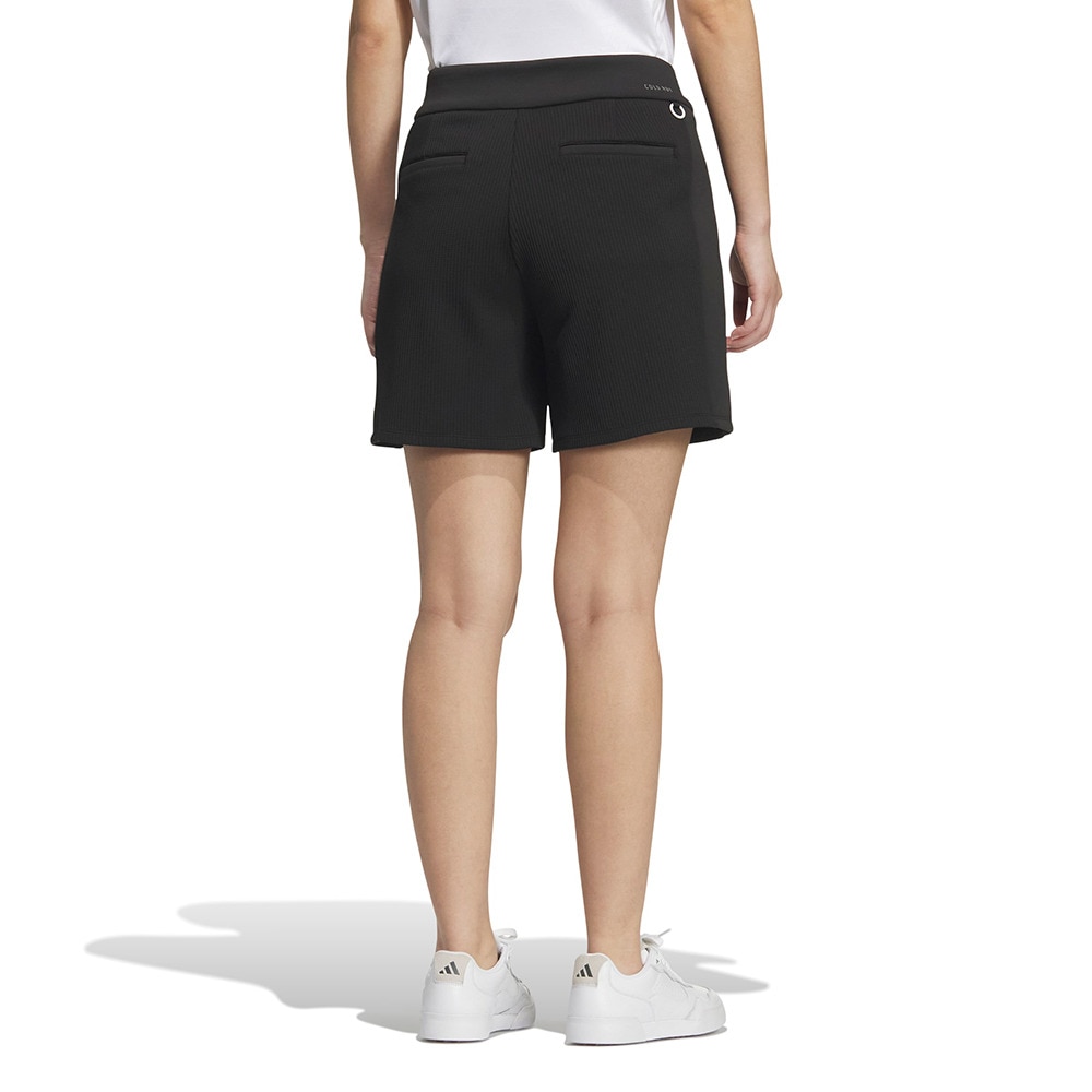 アディダス（adidas）（レディース）ゴルフウェア C．R ファブリックミックス ショートパンツ JWK07-JM2984 BLK