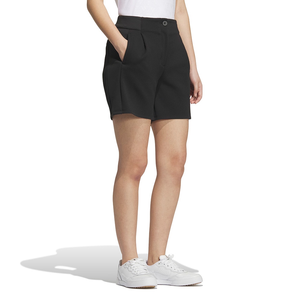 アディダス（adidas）（レディース）ゴルフウェア C．R ファブリックミックス ショートパンツ JWK07-JM2984 BLK