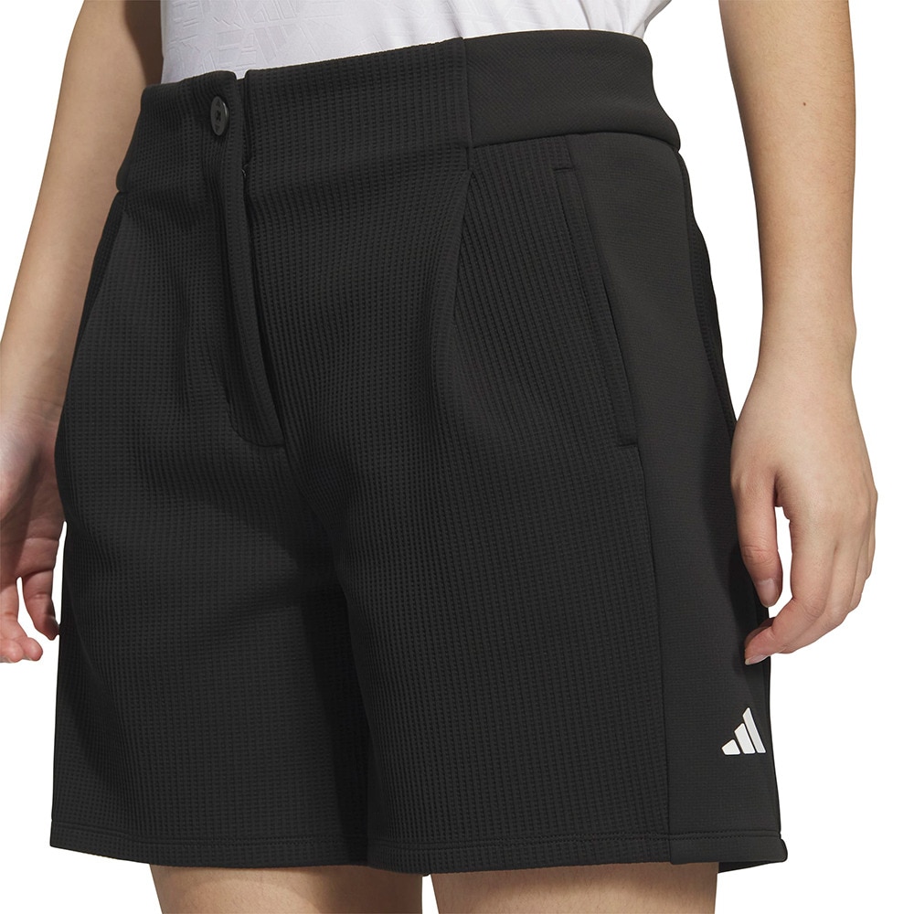 アディダス（adidas）（レディース）ゴルフウェア C．R ファブリックミックス ショートパンツ JWK07-JM2984 BLK