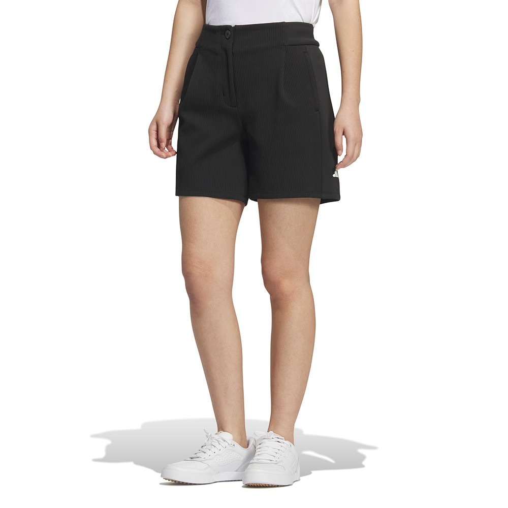 アディダス（adidas）（レディース）ゴルフウェア C．R ファブリックミックス ショートパンツ JWK07-JM2984 BLK