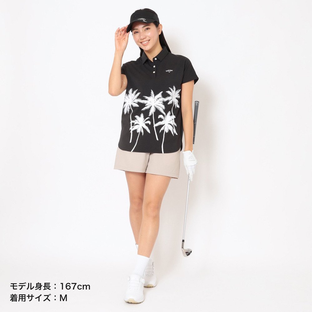 キャロウェイ（CALLAWAY）（レディース）ゴルフウェア 8WAYストレッチ麻ライクショートパンツ C26127201-1040