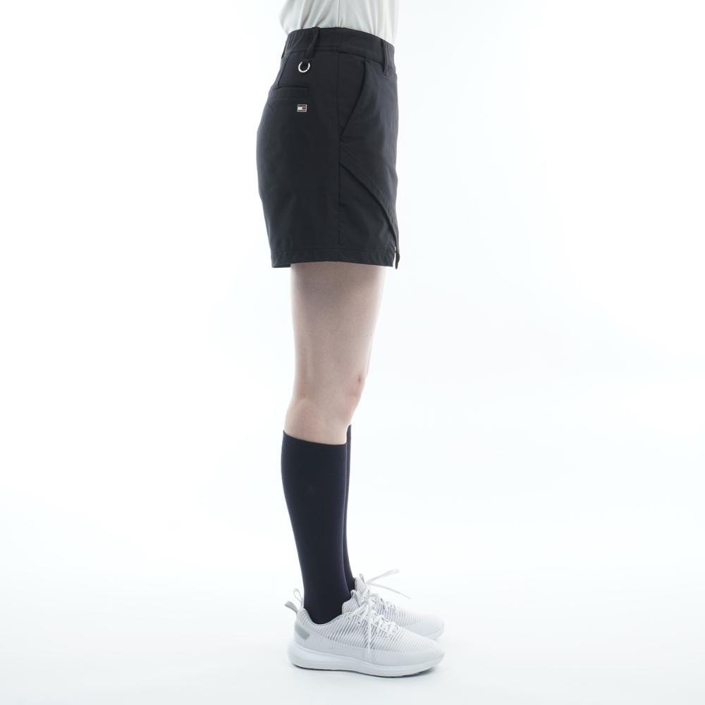 トミー ヒルフィガー ゴルフ（TOMMY HILFIGER GOLF）（レディース）ゴルフウェア スリット ナイロンキュロット THLA253-BLK