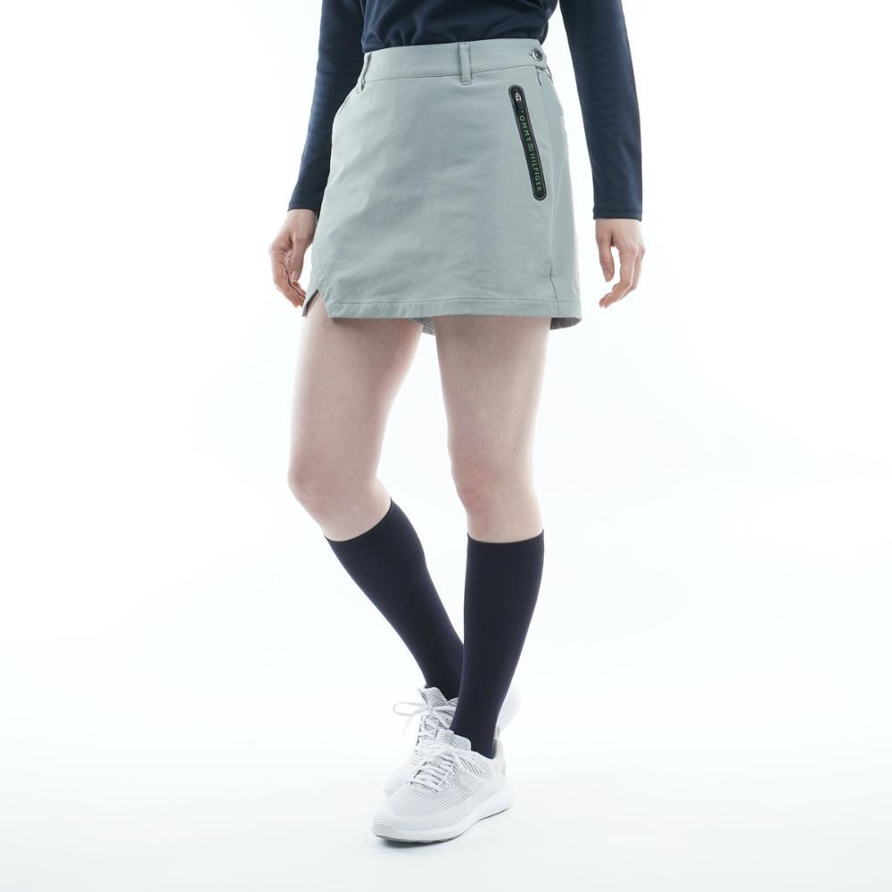 トミーヒルフィガー（TOMMY HILFIGER）（レディース）ゴルフウェア スリット ナイロンキュロット THLA253-GRY