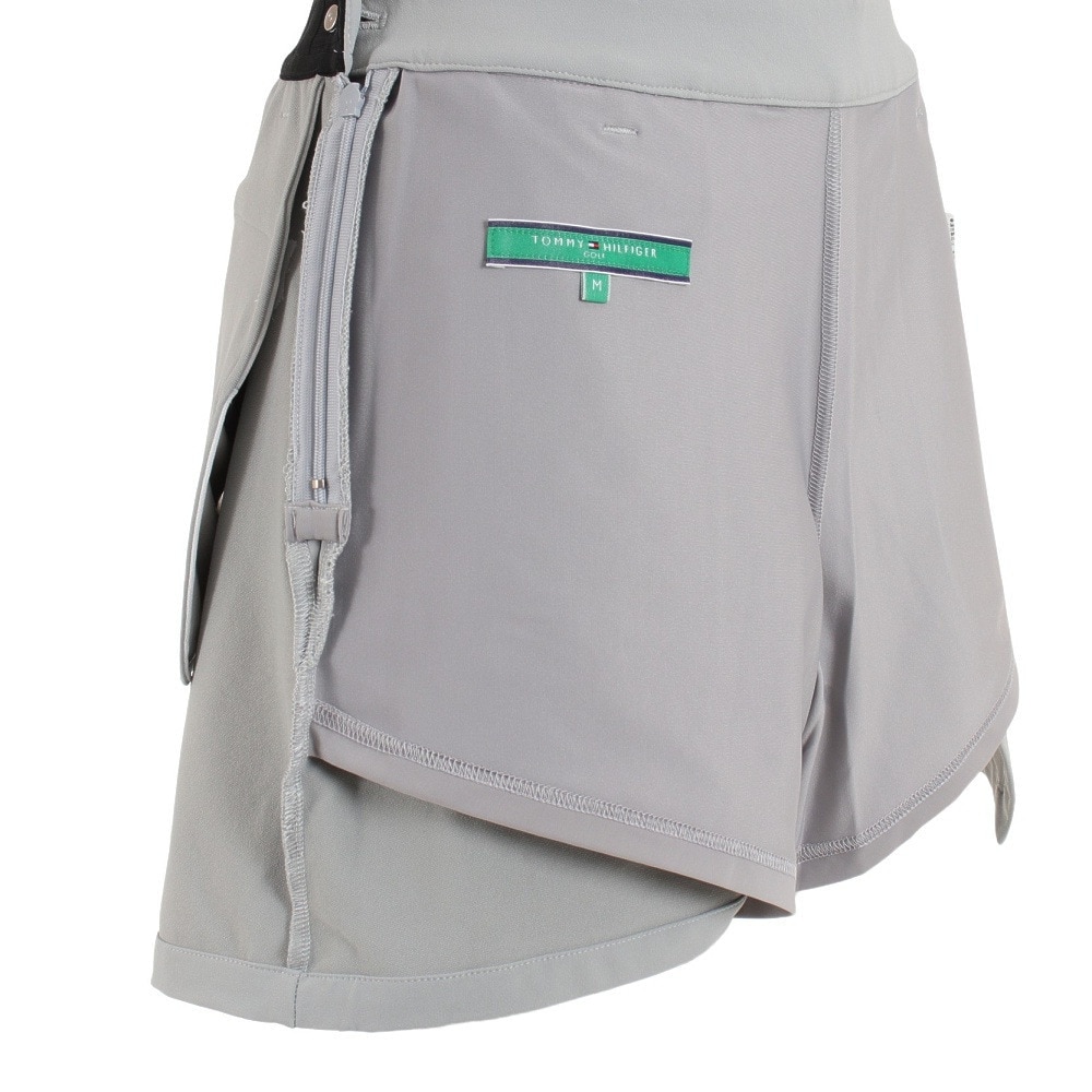 トミー ヒルフィガー ゴルフ（TOMMY HILFIGER GOLF）（レディース）ゴルフウェア スリット ナイロンキュロット THLA253-GRY
