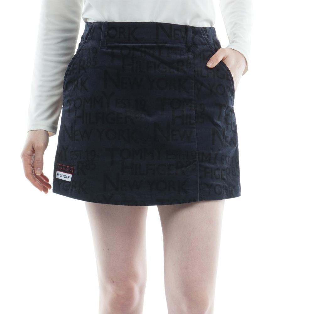 トミー ヒルフィガー ゴルフ（TOMMY HILFIGER GOLF）（レディース）ゴルフウェア ロゴプリントキュロット THLA278-NVY