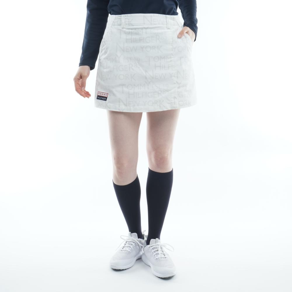 トミー ヒルフィガー ゴルフ（TOMMY HILFIGER GOLF）（レディース）ゴルフウェア ロゴプリント キュロット THLA278-WHT
