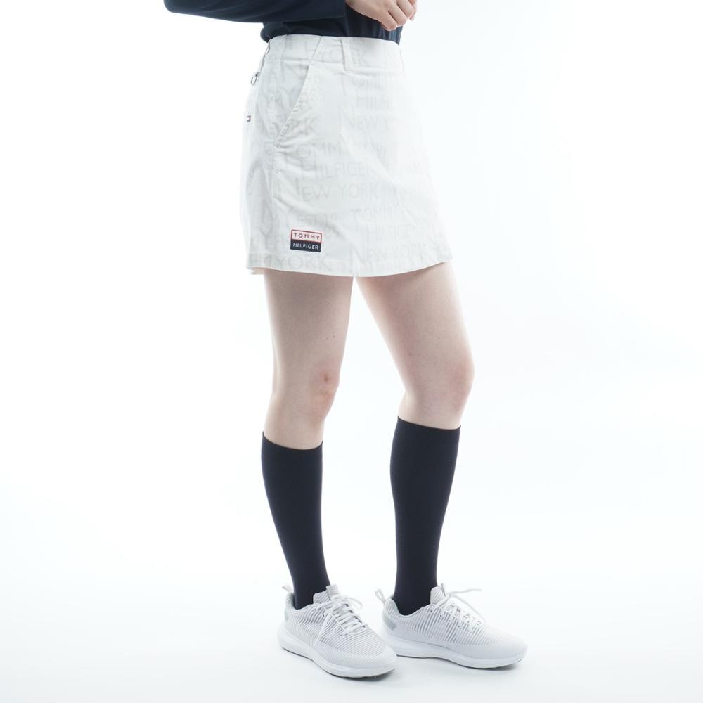 トミー ヒルフィガー ゴルフ（TOMMY HILFIGER GOLF）（レディース）ゴルフウェア ロゴプリント キュロット THLA278-WHT