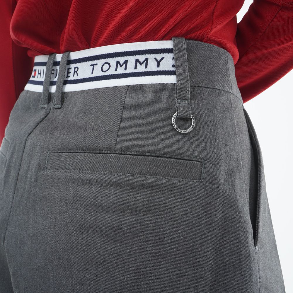 トミーヒルフィガー（TOMMY HILFIGER）（レディース）ゴルフウェア シャドウフラッグプリーツキュロット THLA355-GRY