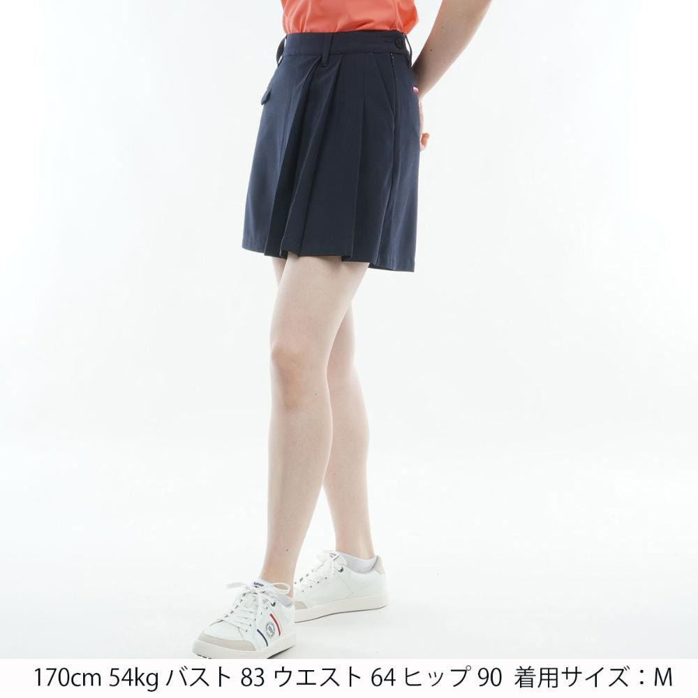アドミラル ゴルフ（Admiral GOLF）（レディース）ゴルフウェア プリーツ キュロットスカート ADLA418-NVY
