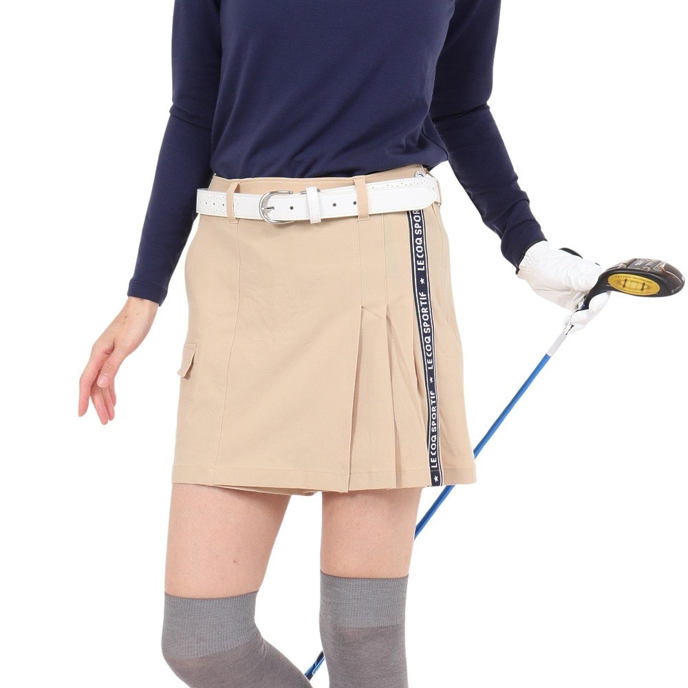 ルコックスポルティフ（lecoqsportif）（レディース）ゴルフウェア 吸汗 スカキュロ キュロットパンツ QGWXJD50 BG00