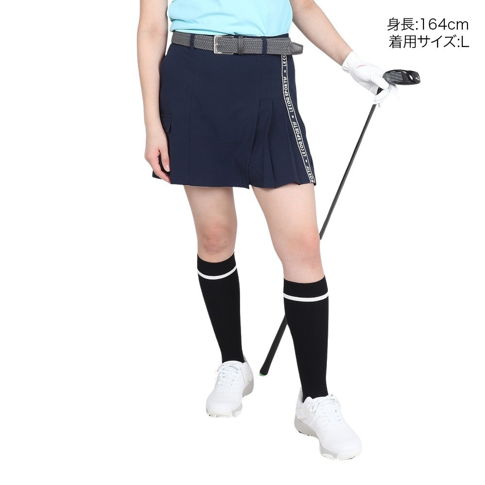 ルコックスポルティフ（lecoqsportif）（レディース）ゴルフウェア 吸汗 スカキュロ キュロットパンツ QGWXJD50 NV00