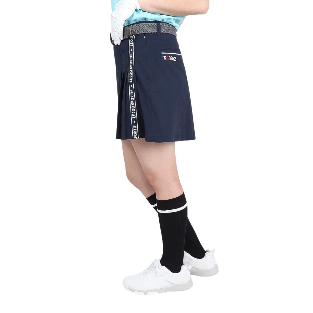 ルコックスポルティフ（lecoqsportif）（レディース）ゴルフウェア 吸汗 スカキュロ キュロットパンツ QGWXJD50 NV00