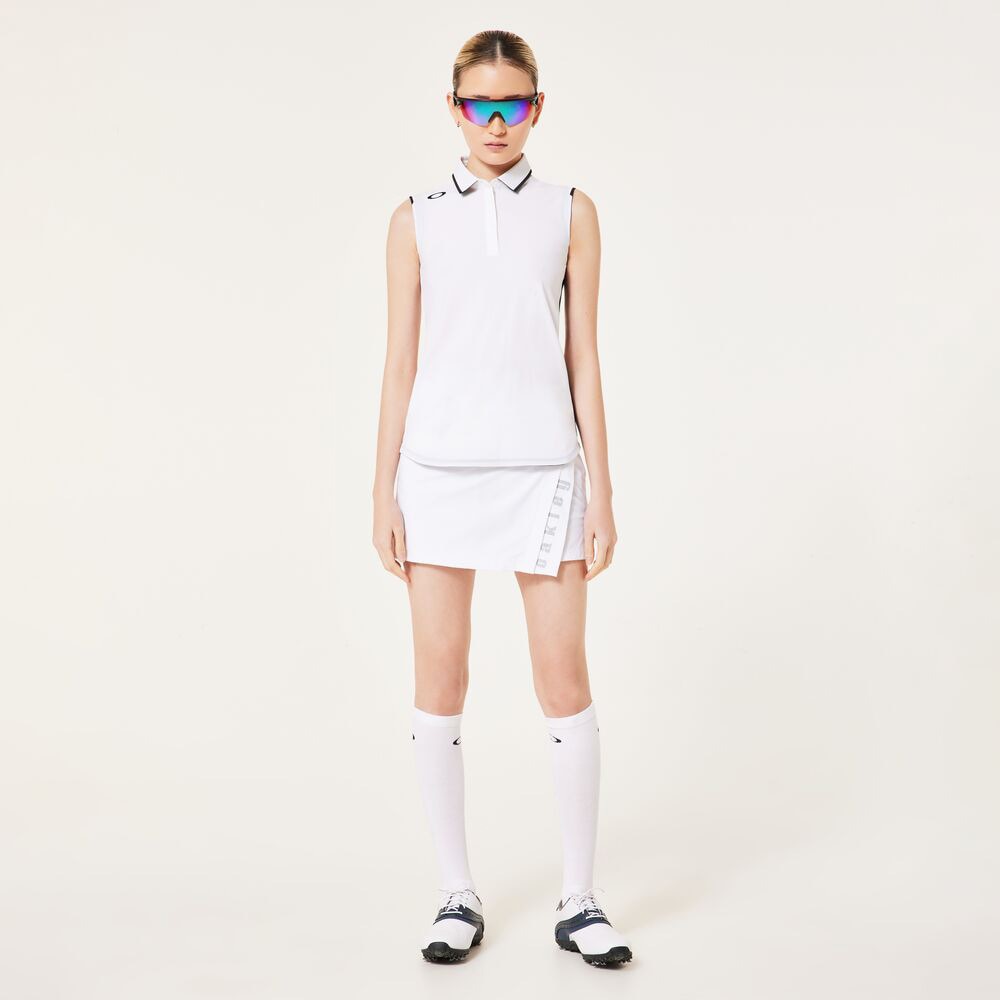 オークリー（OAKLEY）（レディース）ゴルフウェア 吸汗速乾 接触冷感 ELEVATE キュロットパンツ FOA500848-100