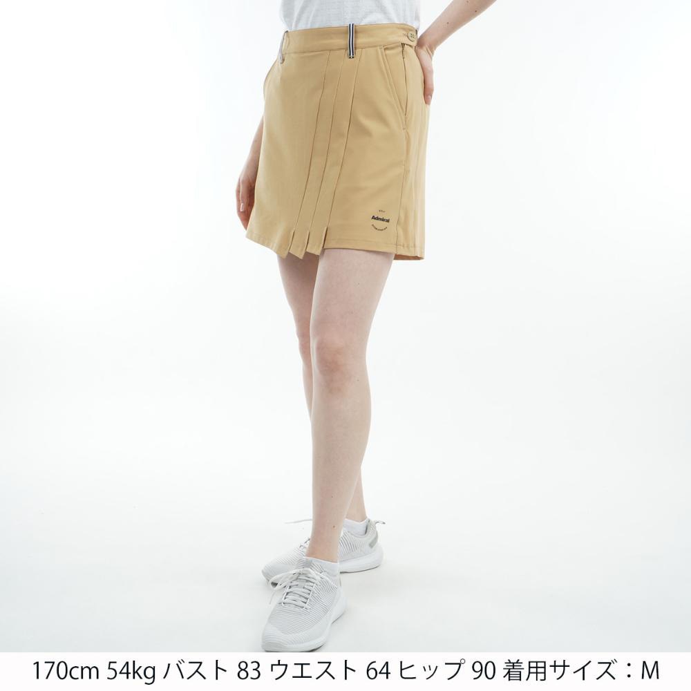 アドミラル ゴルフ（Admiral GOLF）（レディース）ゴルフウェア 4WAYツイル フロントタックキュロット ADLA510-BEG
