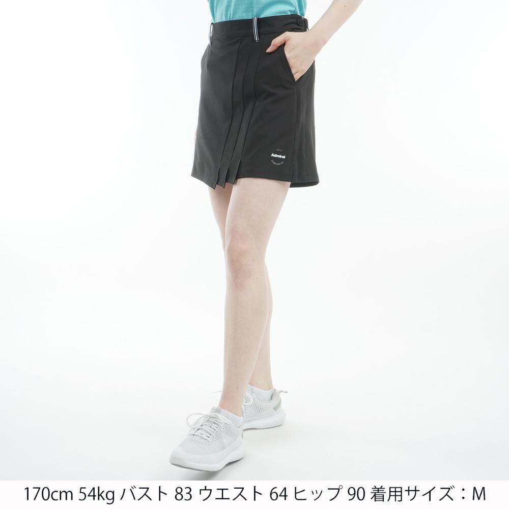 アドミラル ゴルフ（Admiral GOLF）（レディース）ゴルフウェア 4WAYツイル フロントタックキュロット ADLA510-BLK