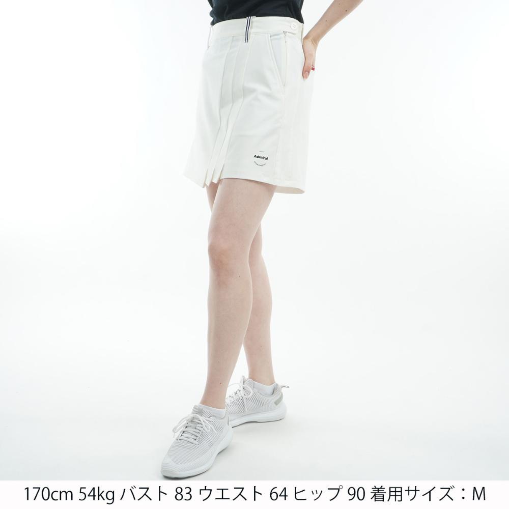 アドミラル ゴルフ（Admiral GOLF）（レディース）ゴルフウェア 4WAYツイル フロントタックキュロット ADLA510-WHT