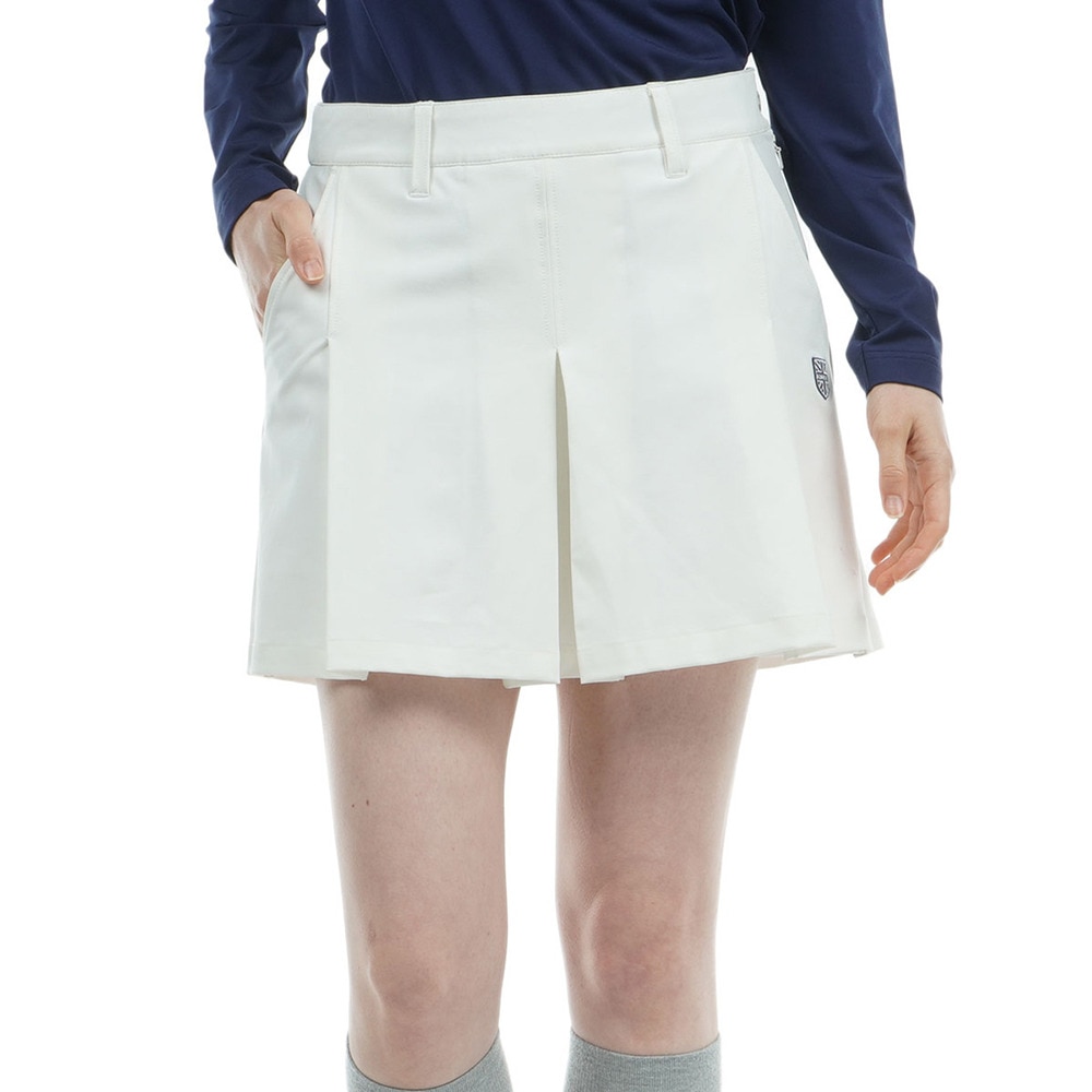 アドミラル ゴルフ（Admiral GOLF）（レディース）ゴルフウェア 撥水 ボックスプリーツ 4WAYキュロット ADLA452-WHT