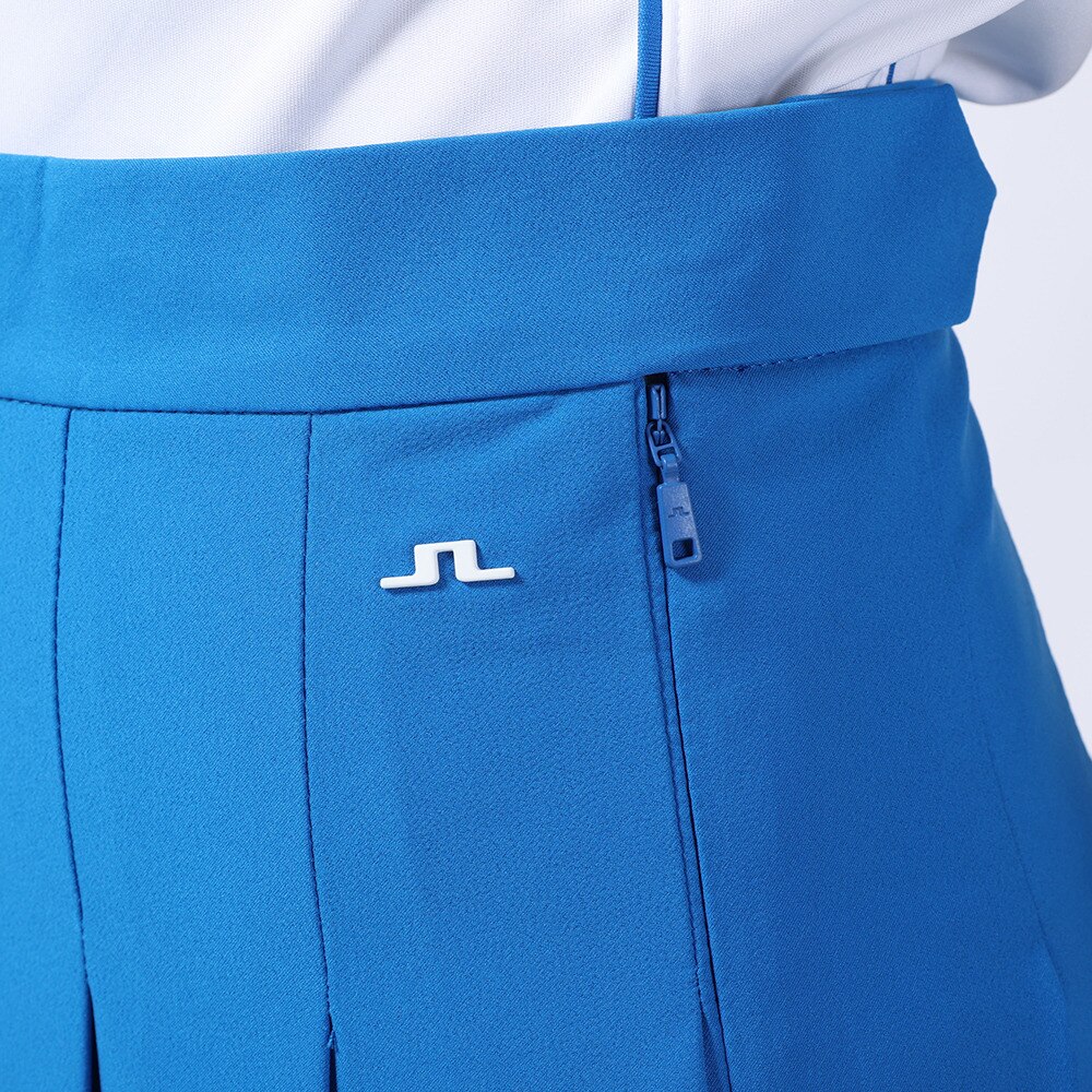 J.LINDEBERG（レディース）ゴルフウェア インナーショーツ付き 通気 撥水 軽量 速乾 プリーツスカート 072-76370-097
