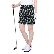 ROSASEN（レディース）ゴルフウェア インナーパンツ付 A-Line サボテンプリントスカート 048-76441-019