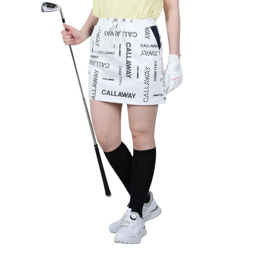 キャロウェイ ゴルフウェア プリントダンボールニット スカート C22128205-1030 Ｌ 10 ウェアの画像