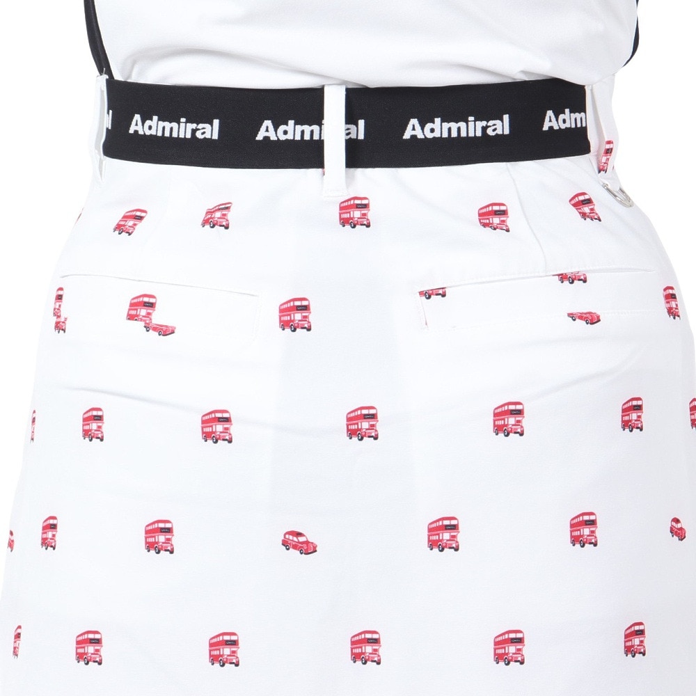 アドミラル ゴルフ（Admiral GOLF）（レディース）ゴルフウェア インナーパンツ付き 吸汗 速乾 プリント スカート ADLA225-WHT★★★