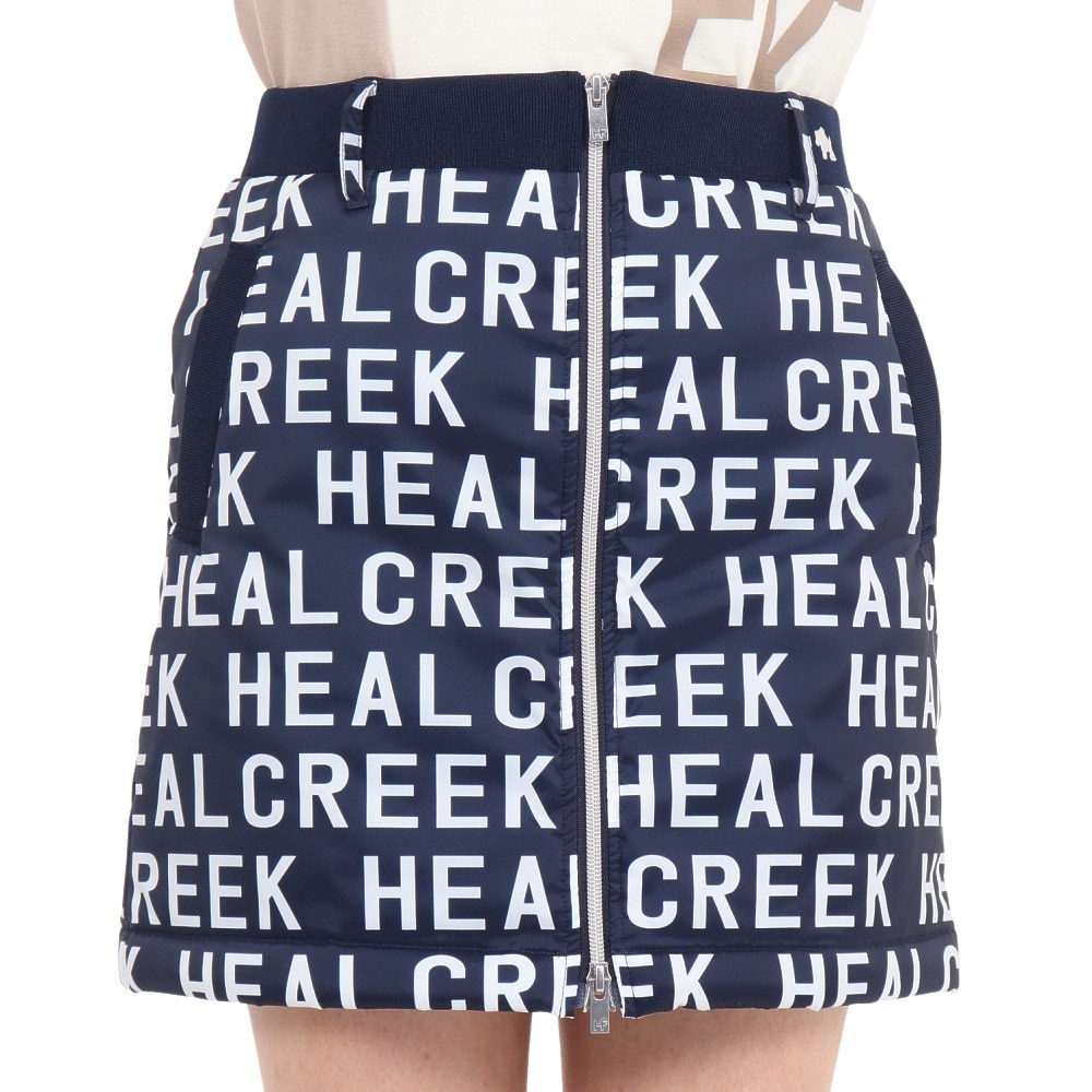 ヒールクリーク（HEAL CREEK）（レディース）ゴルフウェア 裏地付き SOLOTEXプリントスカート 002-77240-98