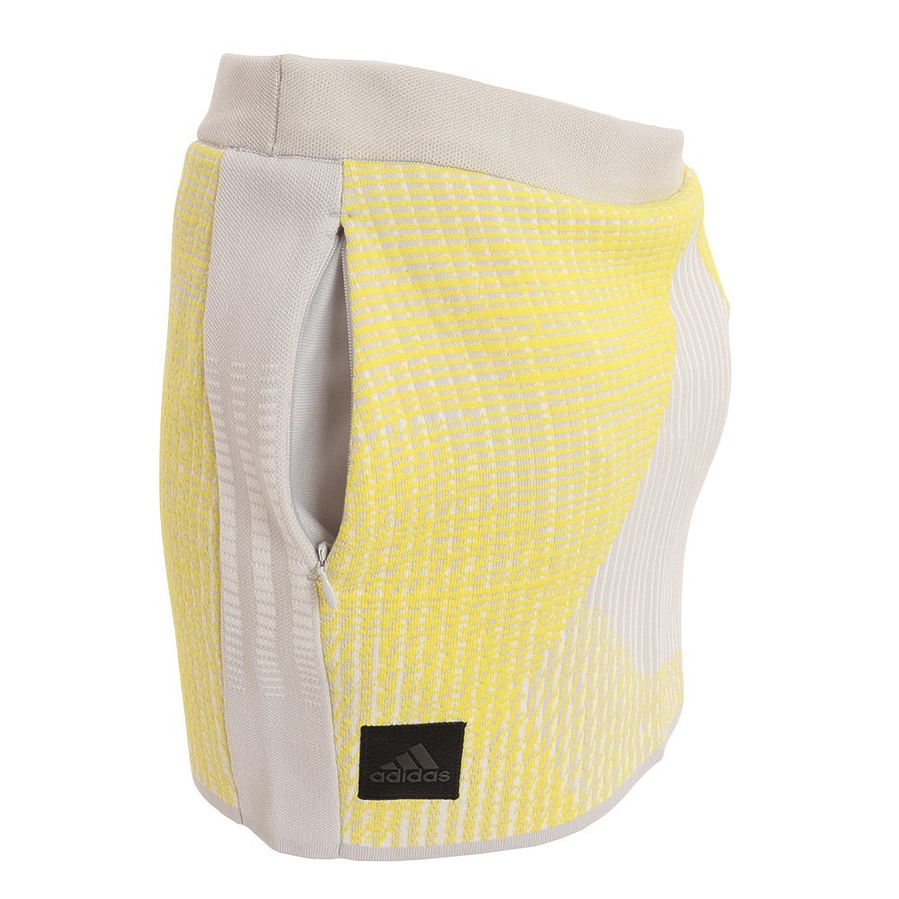 アディダス（adidas）（レディース）ゴルフウェア 伸縮性 通気性 インナーパンツ付 PRIMEKNIT グラデーション スカート L5233-HG1689GRY